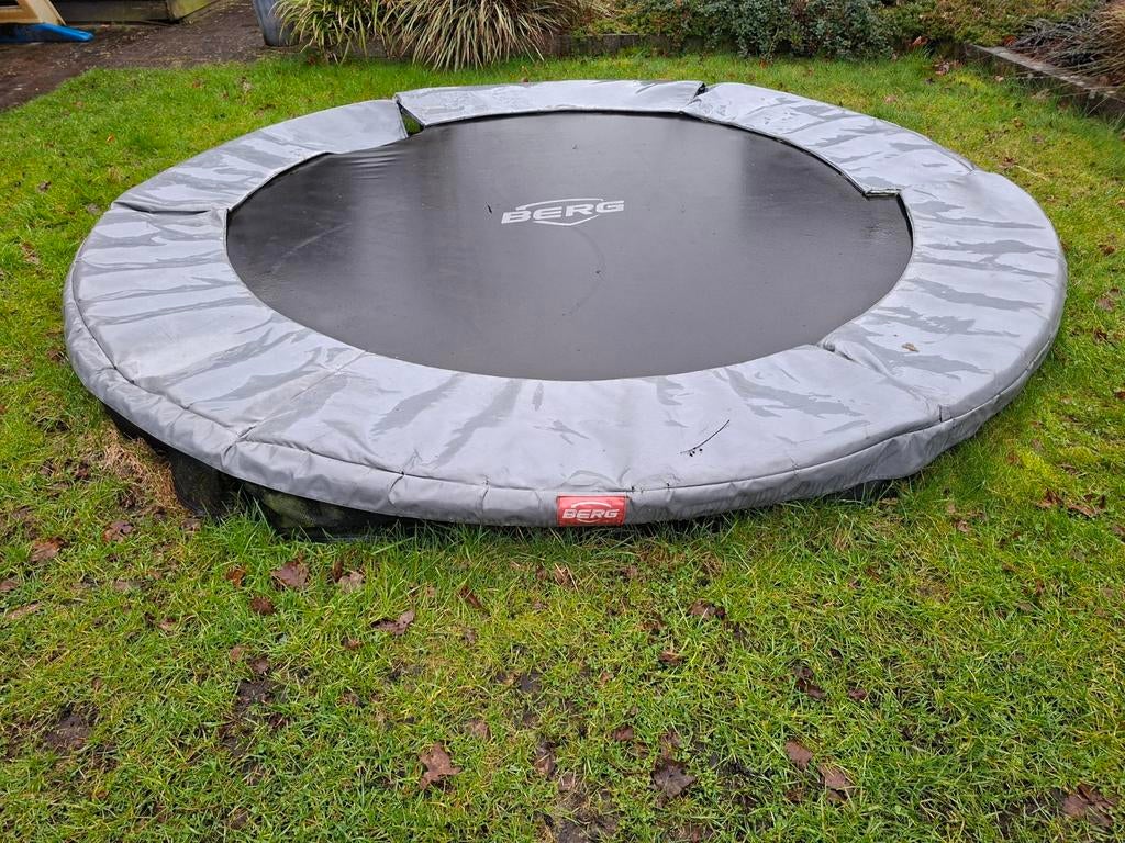 Berg Inground 270 Trampoline - Gebruikt, Ophalen, Gebruikt