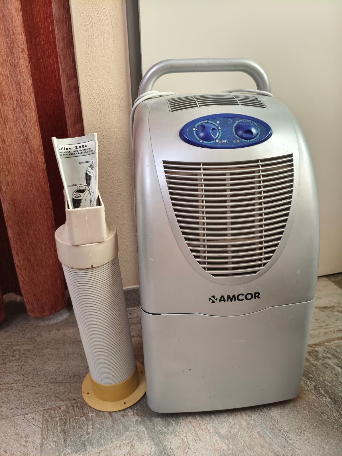 Amcor Airline 2000 Mobiele Airco - Koelen en Ontvochtigen, Ophalen, Gebruikt, Minder dan 60 m³, 2 snelheden