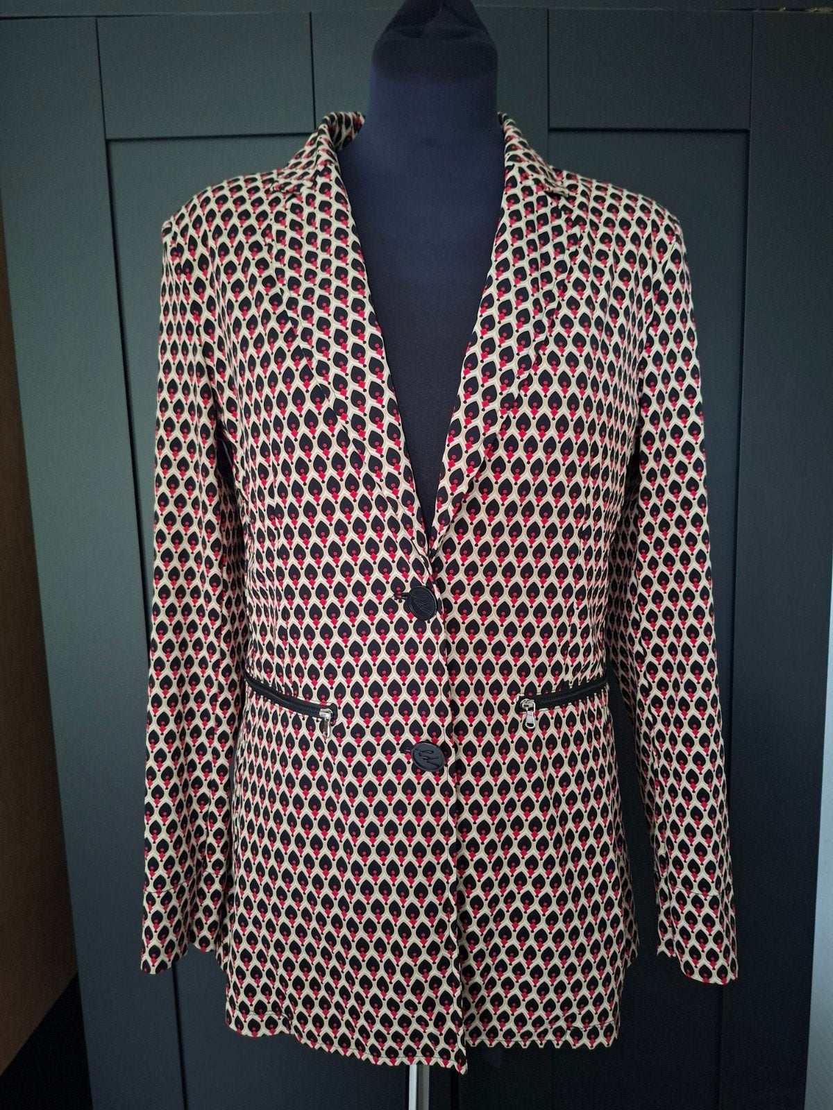 Lady Day Travelstof Blazer - Maat M/L, Kleding | Dames, Beige, Ophalen of Verzenden, Zo goed als nieuw, Jasje