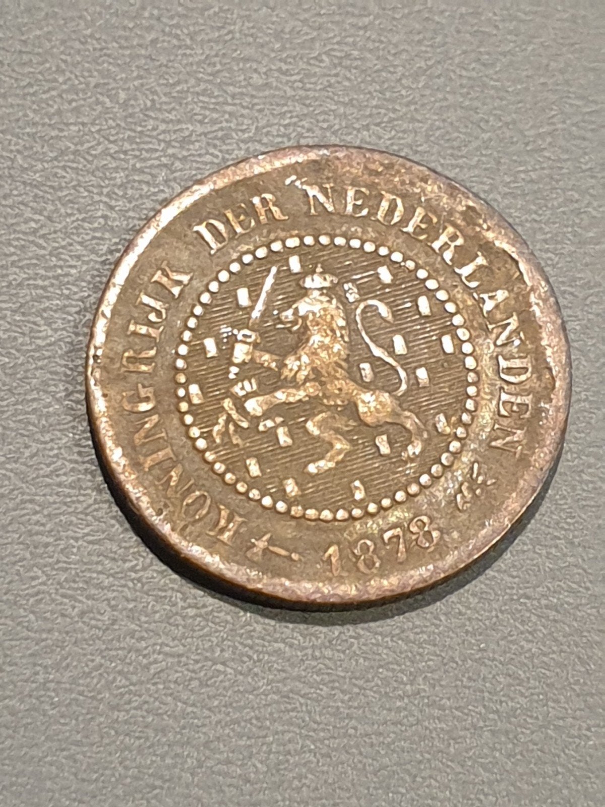 halve cent 1878 los nr.1 (03), Ophalen of Verzenden, Koning Willem III, Overige waardes