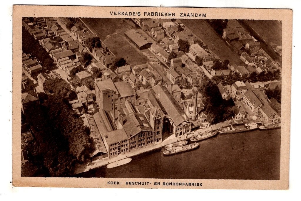 Zaandam Verkade Fabriek Bonbonfabriek en Beschuit 1927, Verzenden, 1920 tot 1940, Gelopen, Noord-Holland