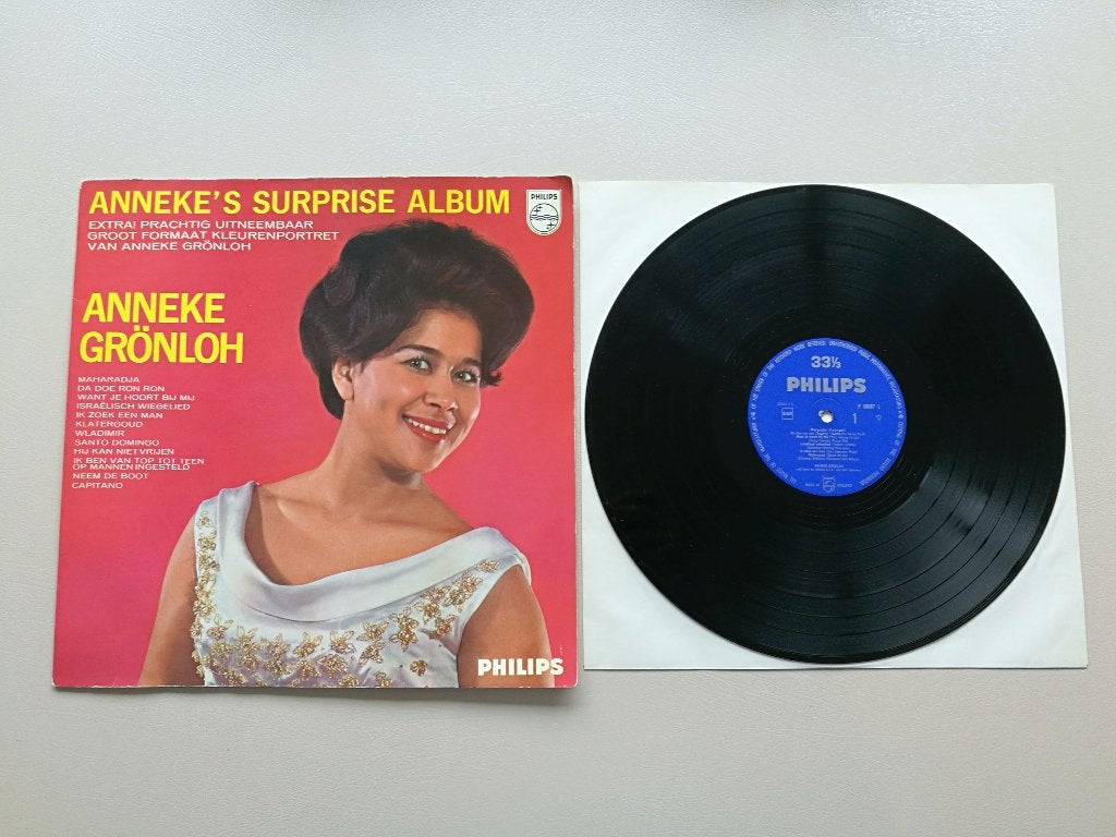 LP Anneke Grönloh Anneke's Surprise Album (met poster), Gebruikt, Verzenden, Fotohoes, Levenslied of Smartlap