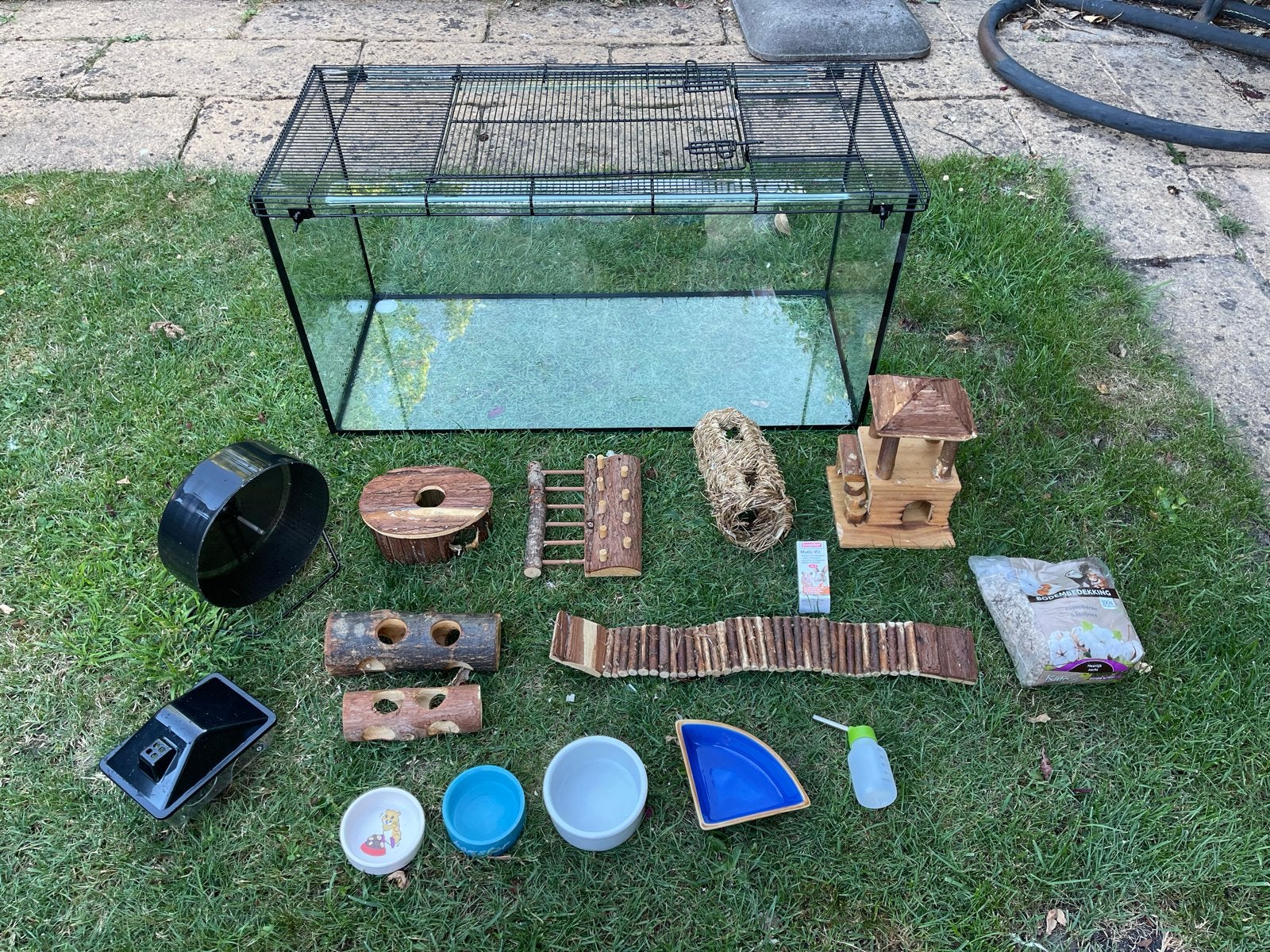 Hamsterkooi met toebehoren, Dieren en Toebehoren, Knaagdieren en Konijnen | Hokken en Kooien, Kooi, Zo goed als nieuw, Hamster