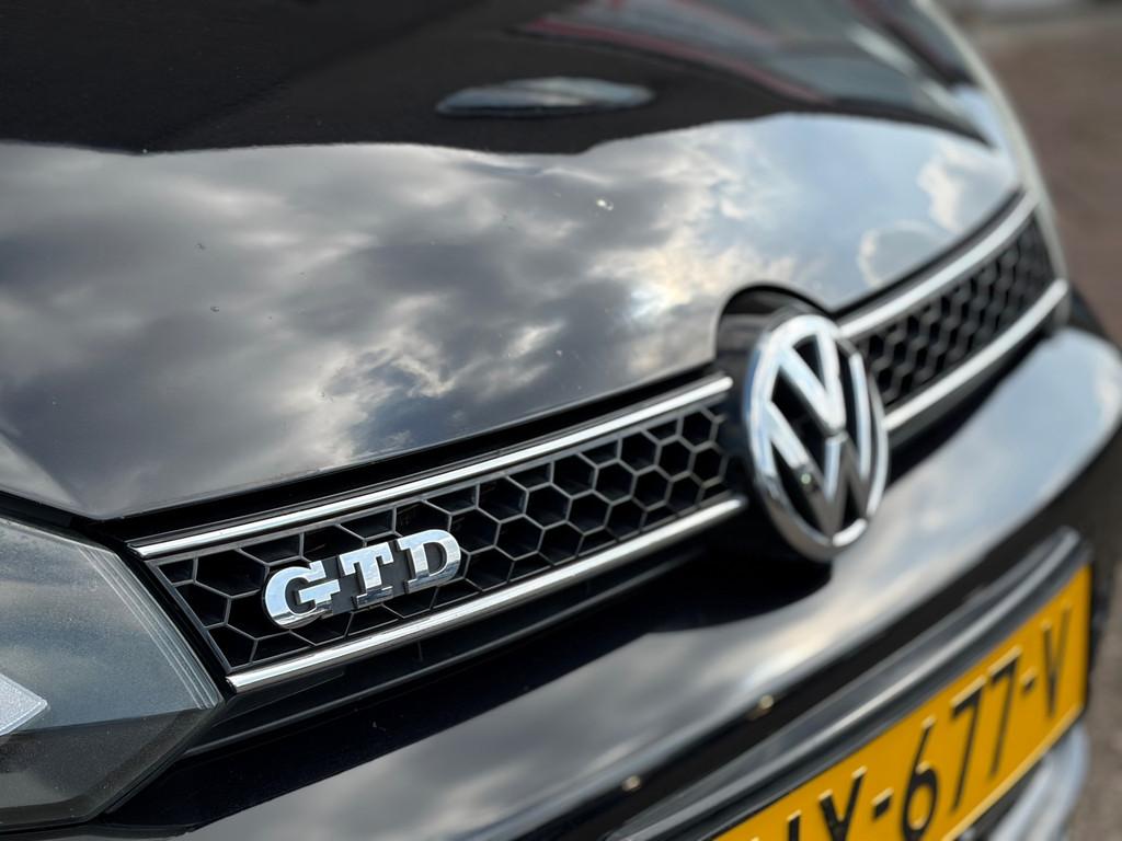 Volkswagen Golf 2.0 GTD DSG 5 Drs - Dynaudio - Open dak - Ke, Euro 5, Stof, Gebruikt, Zwart