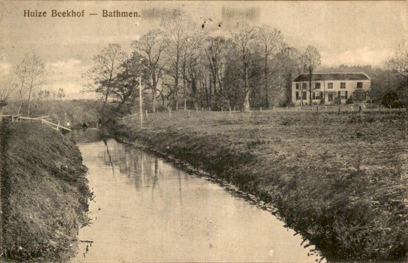 Bathmen - Huize Beekhof, Verzamelen, Ansichtkaarten | Nederland, Gelopen, Overijssel, Voor 1920, Ophalen of Verzenden