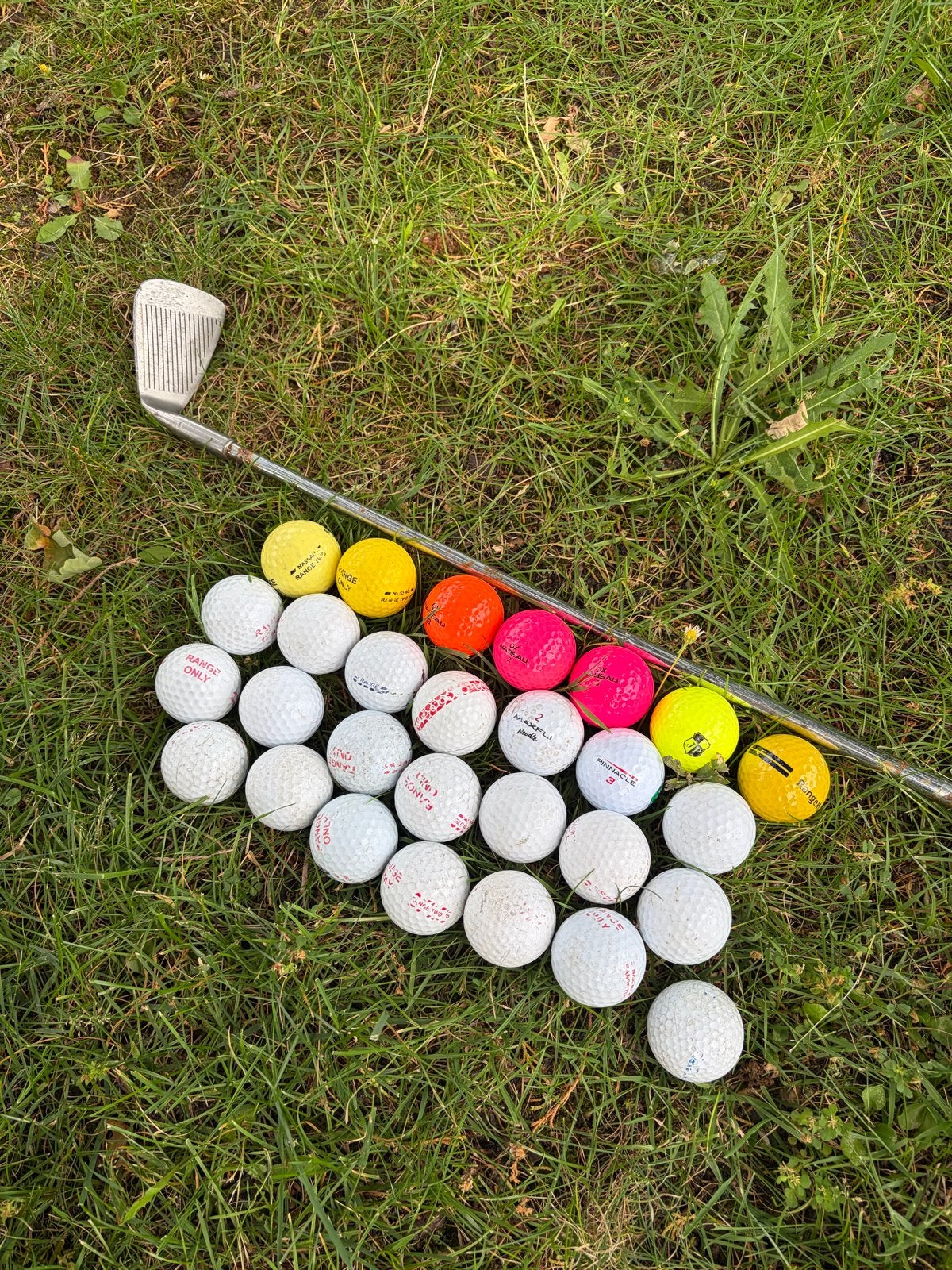 Dunlop Target 3 Golfclub (S) + 30 diverse golfballen, Ophalen of Verzenden, Gebruikt, Set, Overige merken