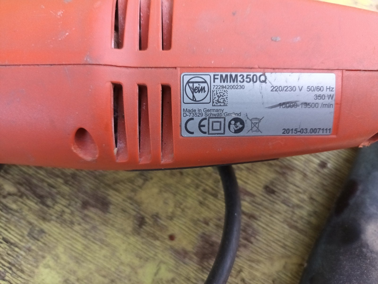 Fein FMM350Q Multitool met accessoires en koffer, Ophalen of Verzenden, Gebruikt, Minder dan 600 watt, Overige typen