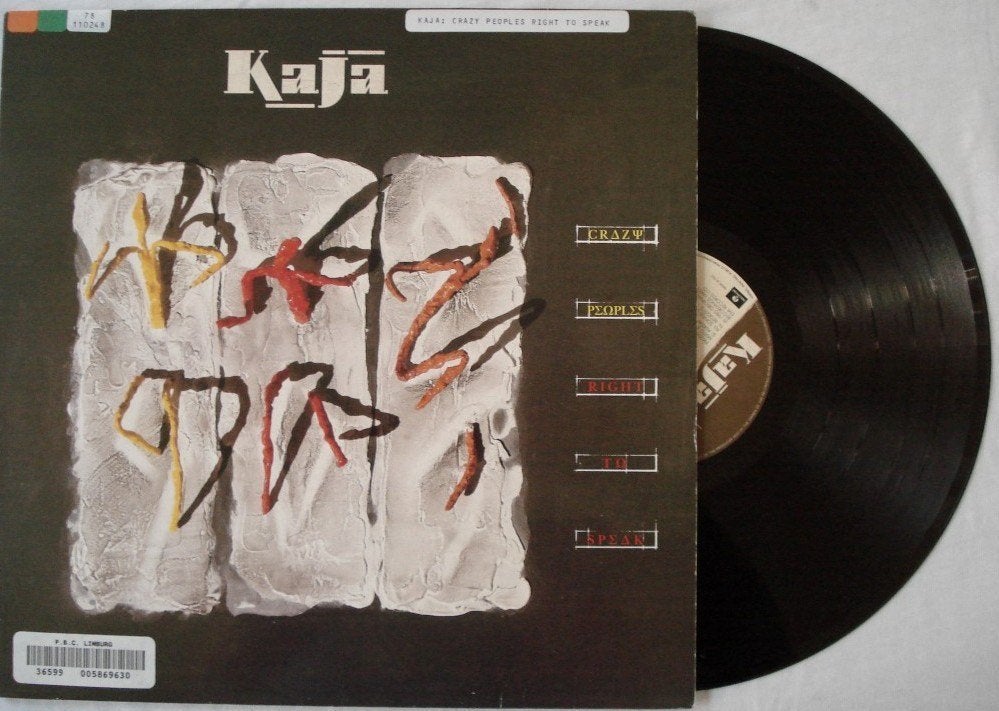 Kaja - Crazy peoples right to speak, LP, Gebruikt, Ophalen of Verzenden, 12 inch