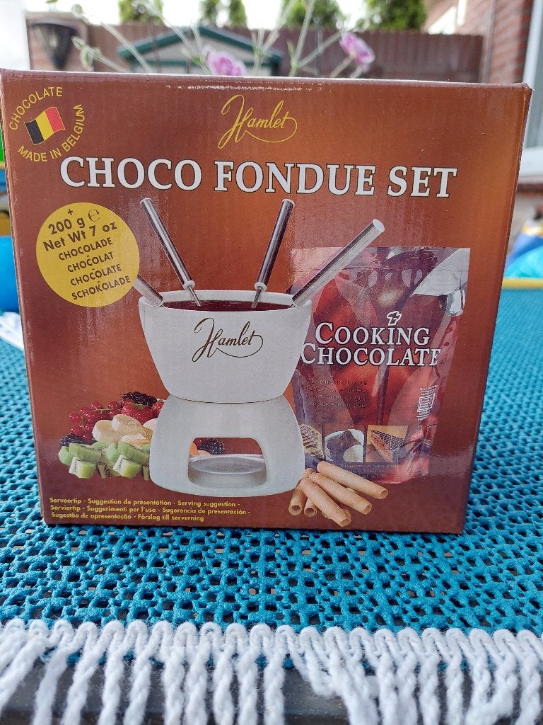 Chocolade fondue set, Witgoed en Apparatuur, Fonduesets, Ophalen, Nieuw, Waxinelicht, Fondueset