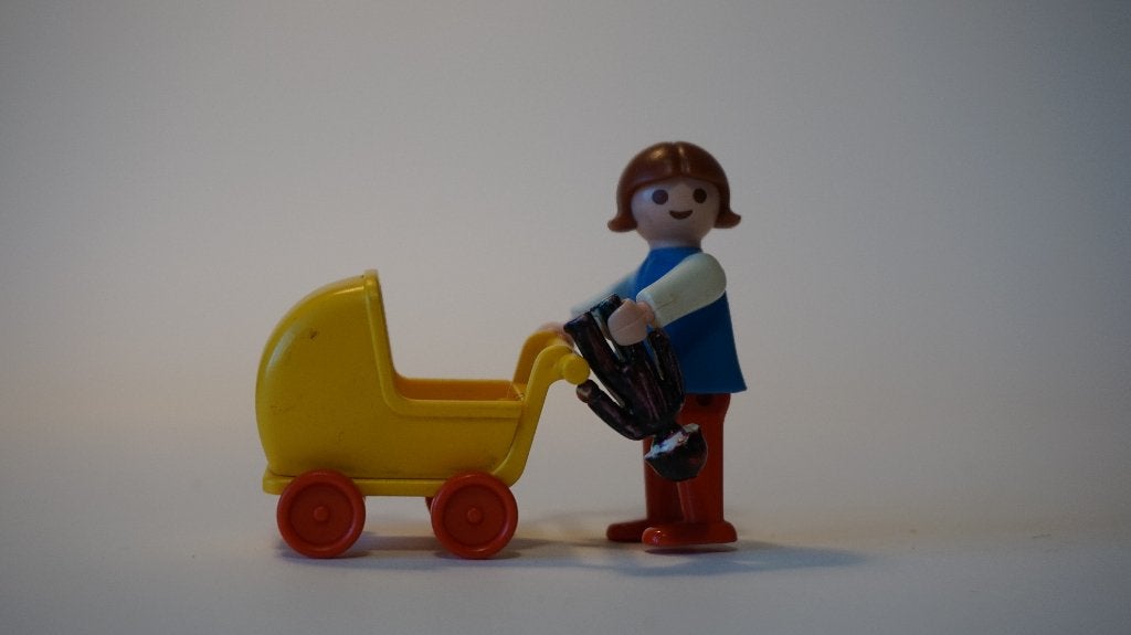 Playmobil Meisje met poppenwagen 3357, Ophalen of Verzenden, Gebruikt, Complete set