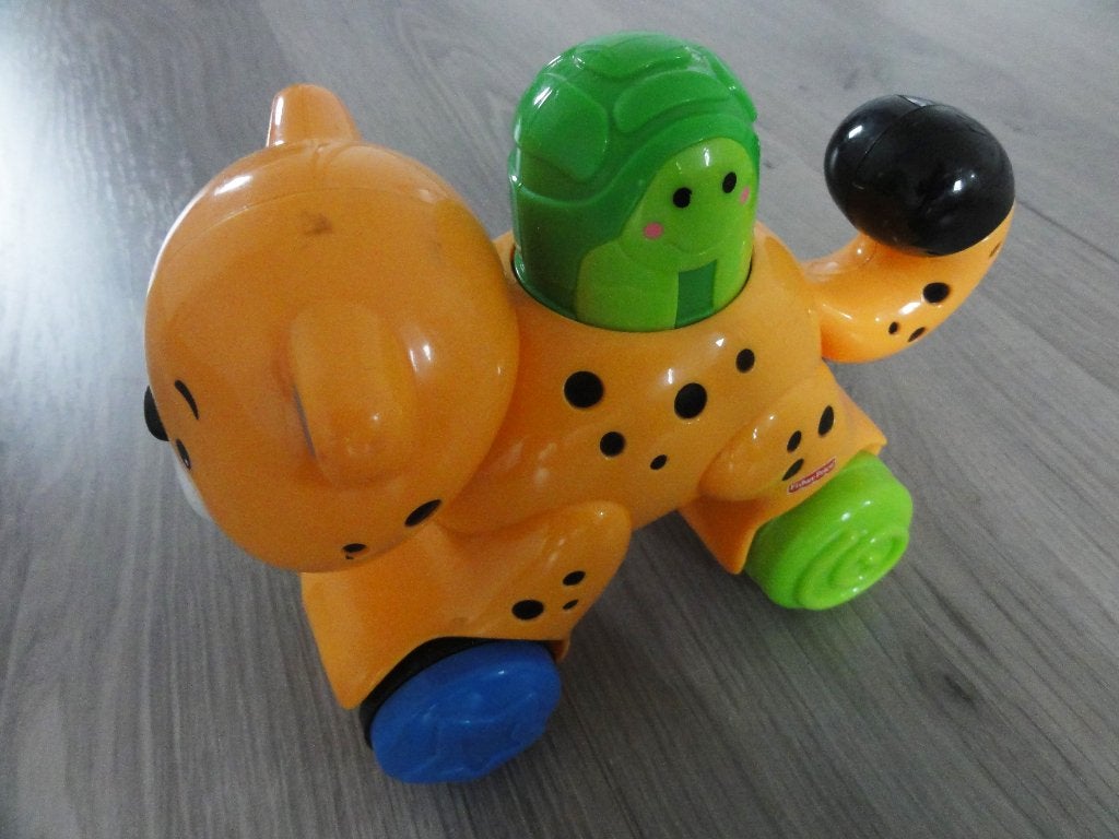 Fisher Price poes rolpoes leeuw tijger, Ophalen of Verzenden, Zo goed als nieuw, Speelset