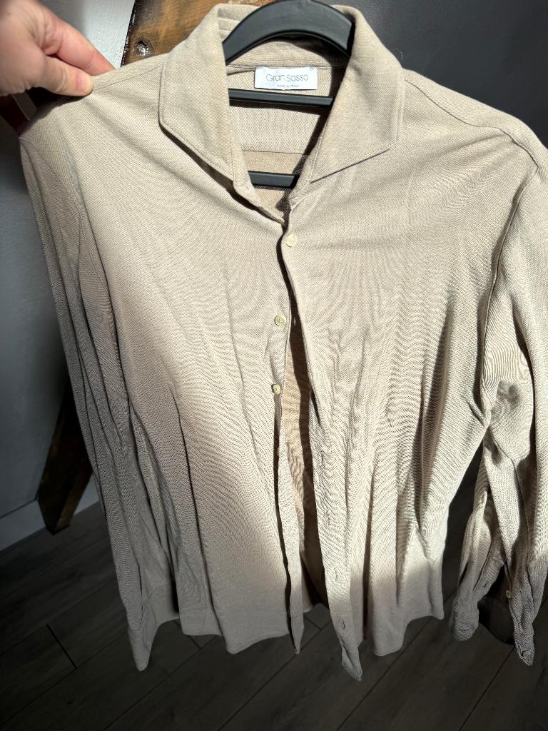 Gran Sasso polo shirt 48, Kleding | Heren, Ophalen, Gedragen, Maat 48/50 (M), Beige