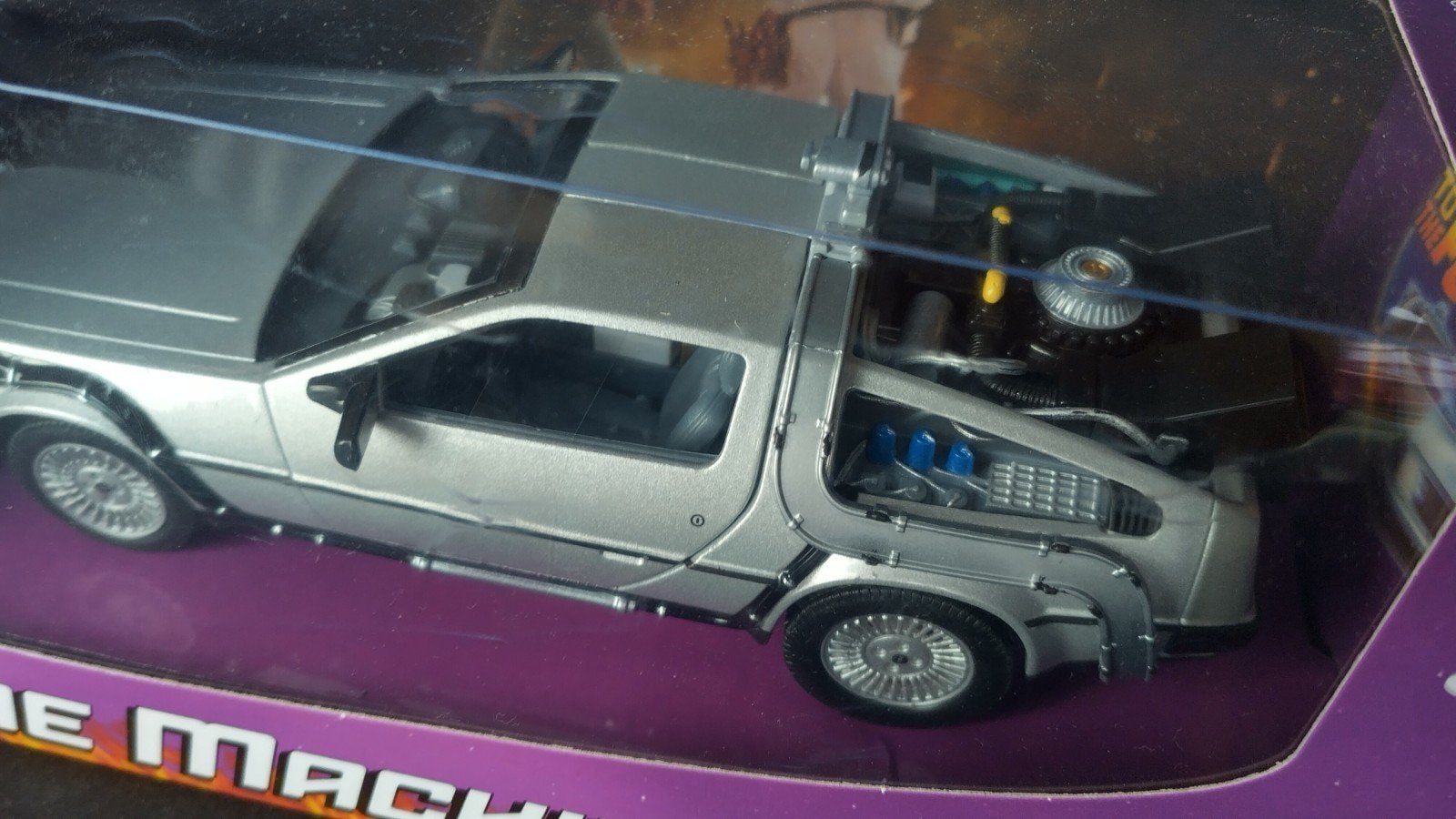 De Lorean DMC 12 Back to the Future Time  1:24 Welly Pol, Auto, Verzenden, Nieuw, M