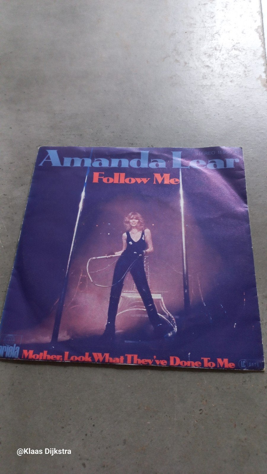 Amanda Lear  Follow Me / Mother, Look What They've Done To M, Cd's en Dvd's, Vinyl Singles, Ophalen of Verzenden, Gebruikt, 7 inch