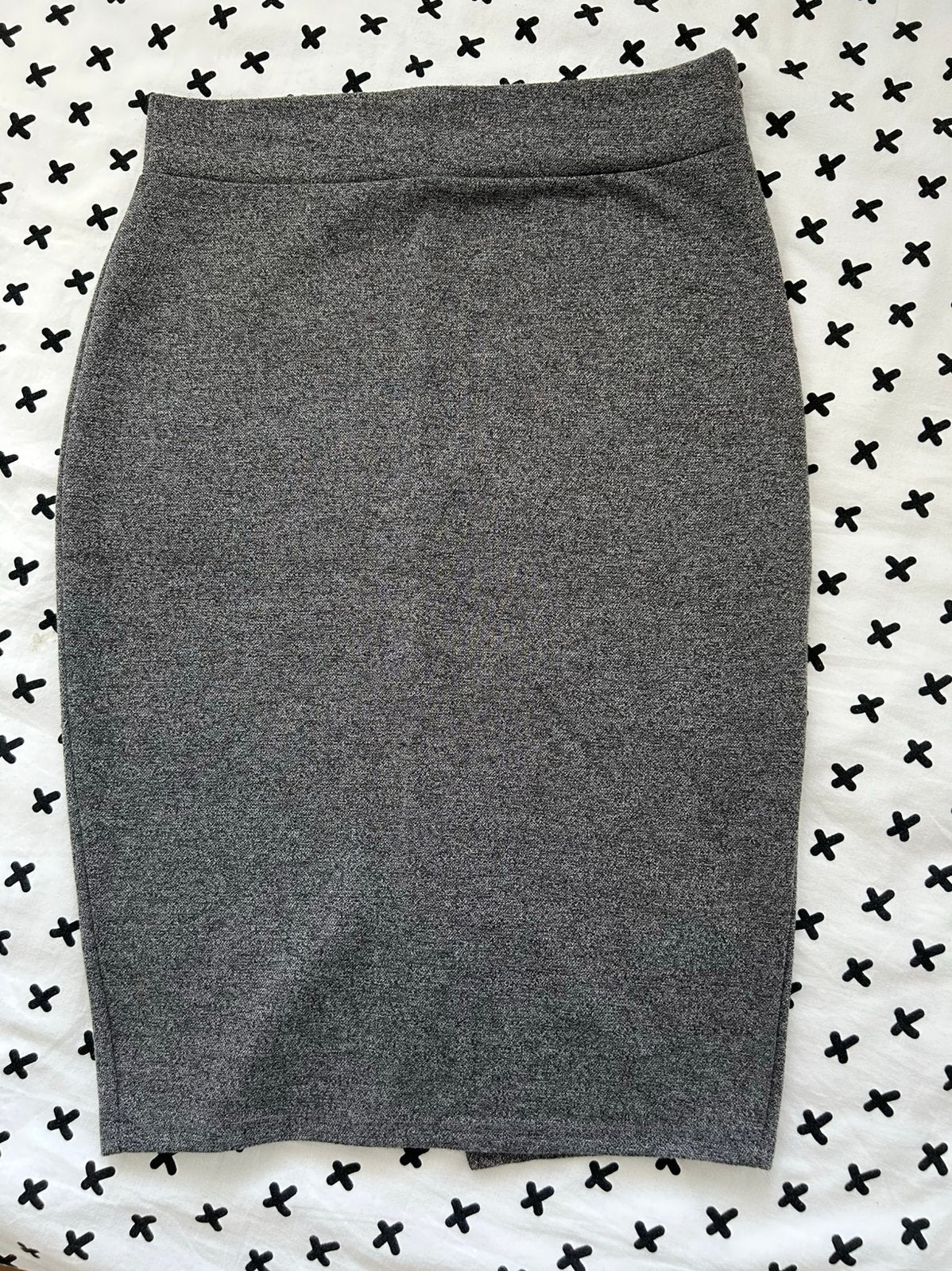 Grijze kokerrok Amisu maat 36, Kleding | Dames, Ophalen of Verzenden, Zo goed als nieuw, Knielengte, Maat 36 (S)