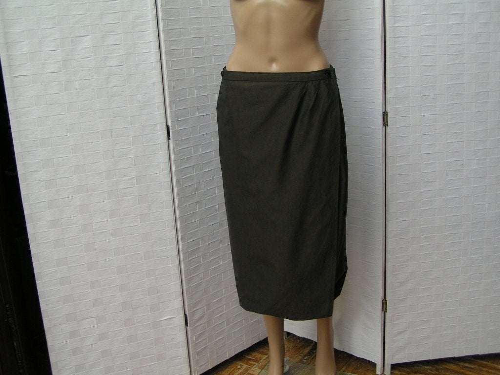 PAUW AMSTERDAM rok met omslag,Mt 36(2) as nieuw, Kleding | Dames, Tweedehands, Pauw, Bruin, Tweedehands