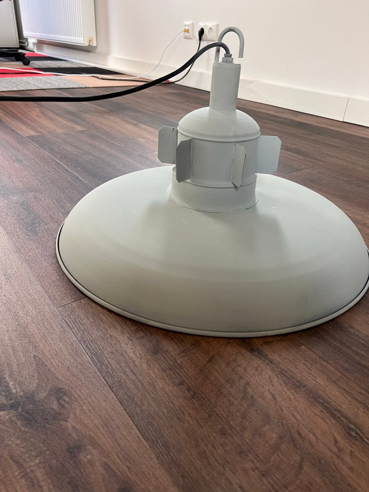 Borr Hanglamp Betonlook - Groen Grijs, Huis en Inrichting, Lampen | Hanglampen, Ophalen, Nieuw, Metaal, 50 tot 75 cm