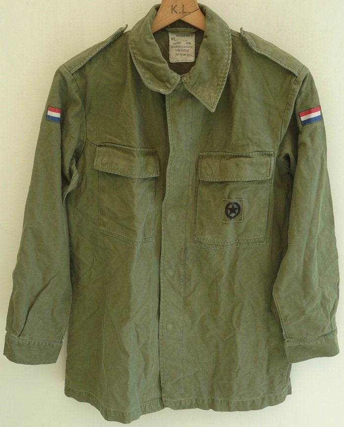 Jas, Gevechts, Uniform, M78, maat: 104, KL, 1988.(Nr.22), Ophalen of Verzenden, Landmacht, Nederland, Kleding of Schoenen