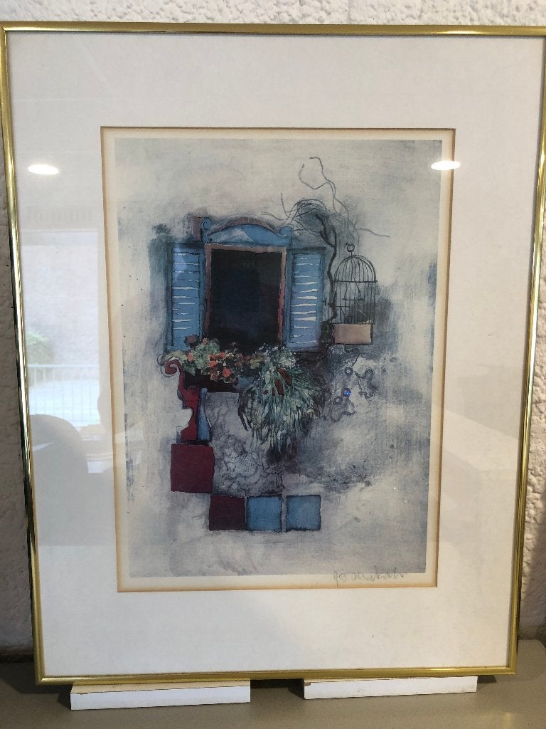 Rosina Wachtmeister Litho Venetian Window gesigneerd, Ophalen of Verzenden