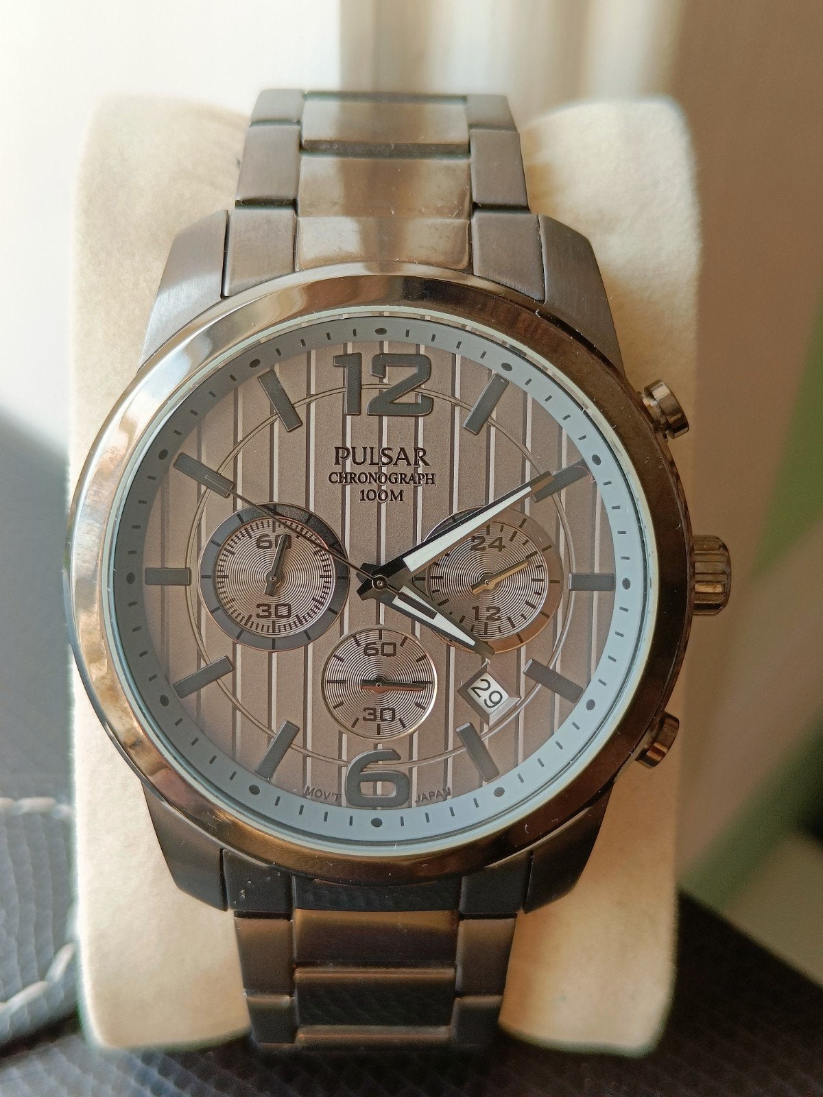 Pulsar Chronograph by Seiko, Seiko, Staal, Polshorloge, 1960 of later