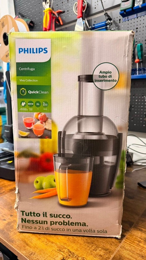 Philips Centrifuga HR1856 - ongebruikt OV, Witgoed en Apparatuur, Juicers, Ophalen of Verzenden, Nieuw, Slowjuicer