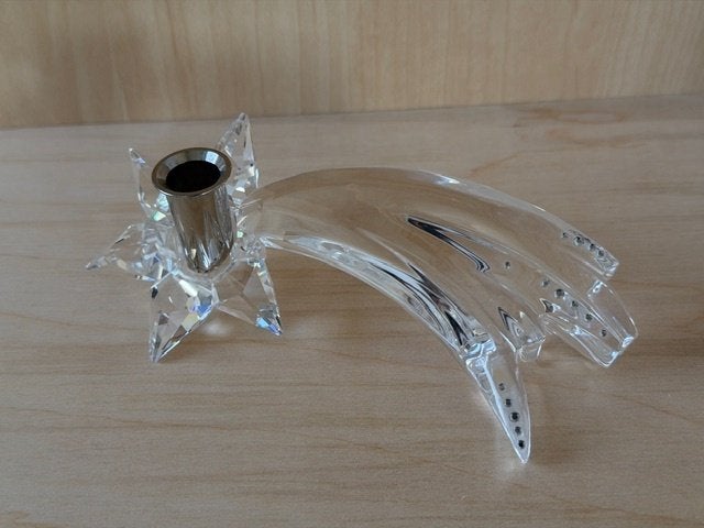 Prachtige Swarovski Komeet kandelaar, Verzamelen, Ophalen of Verzenden, Zo goed als nieuw, Figuurtje