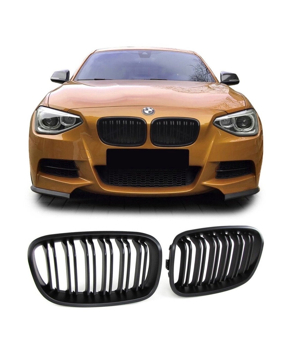 Nieuwe BMW F20 Grill dubbelspijls, Voor, Nieuw, Ophalen of Verzenden, Bumper