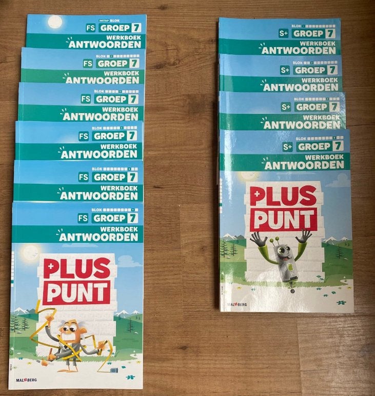 Antwoordenboeken pluspunt groep 7 en 8, Ophalen of Verzenden, Zo goed als nieuw, Overige niveaus