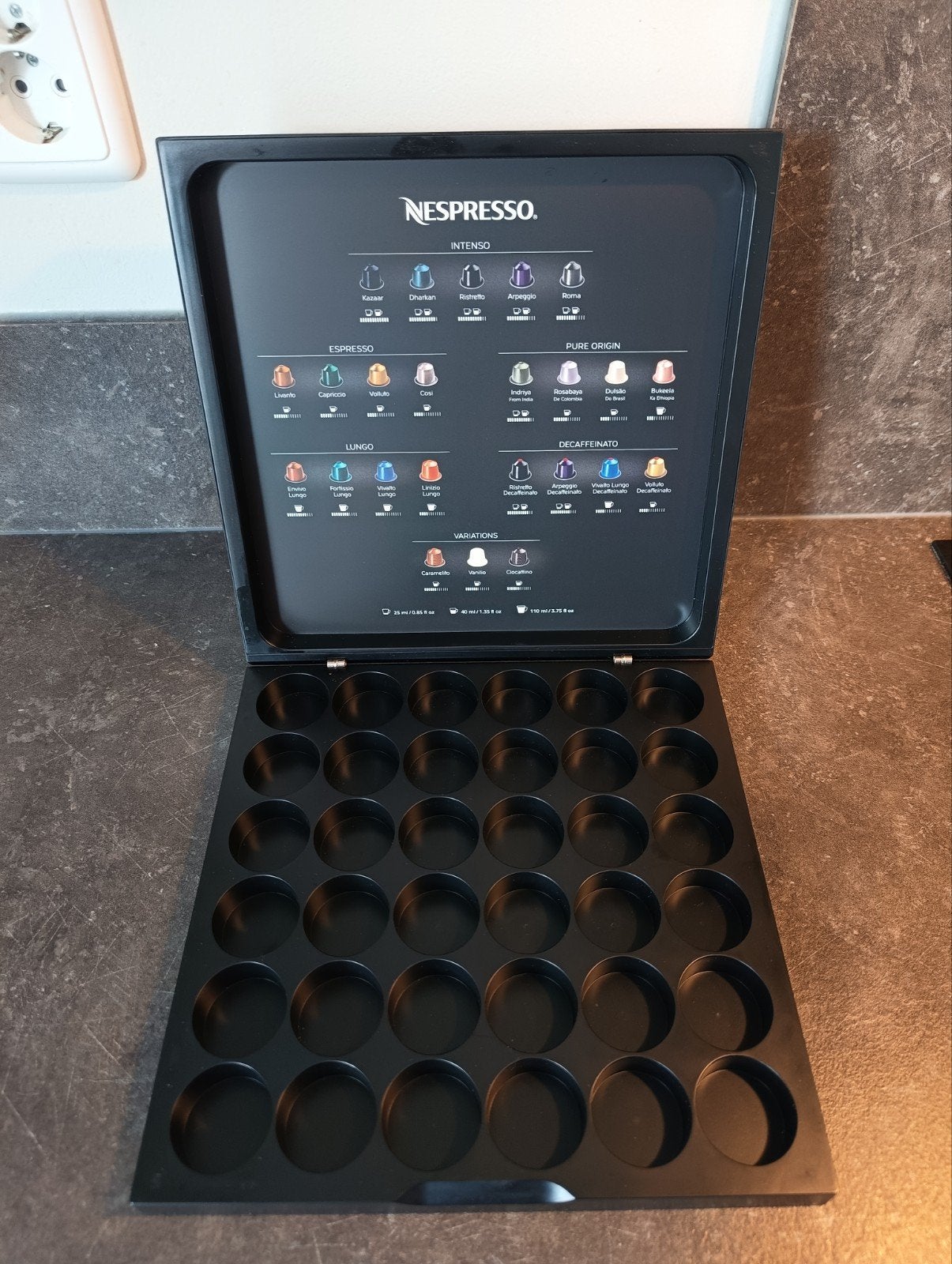 Nespresso cups houder - nette staat, Kunststof, Ophalen of Verzenden, Zwart, Overige merken