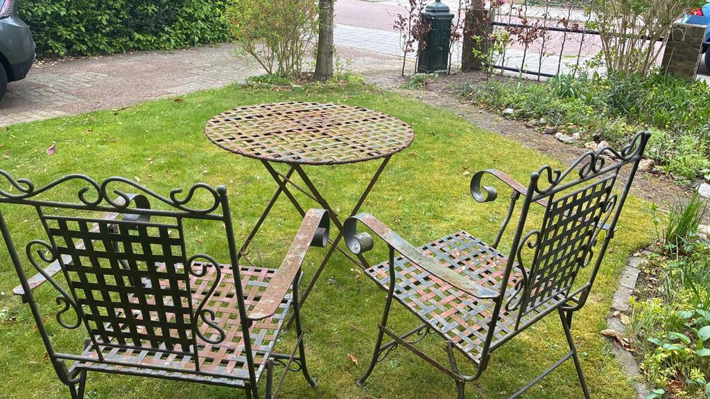 Antiek - vintage tuinset, Overige materialen, Gebruikt, Tuinset, Ophalen