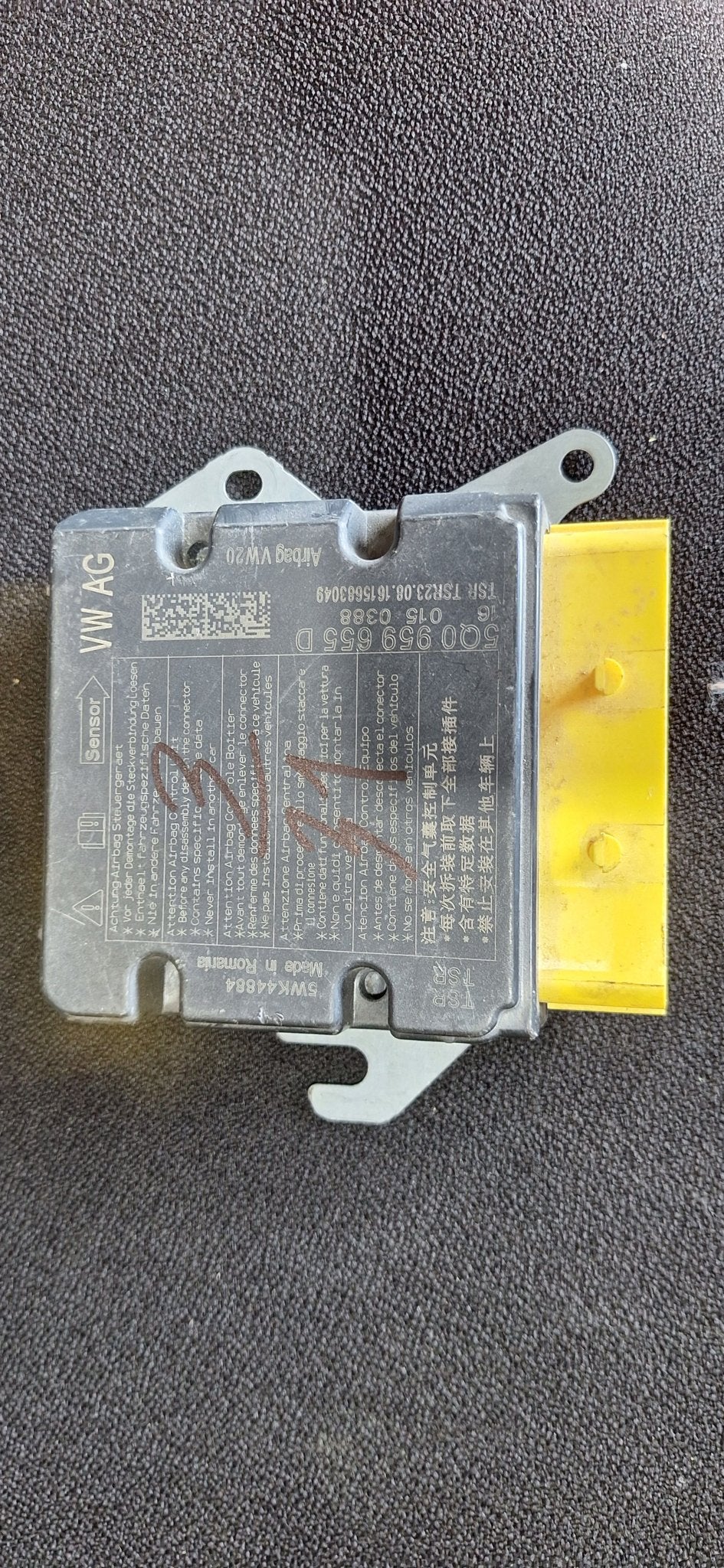 Originele Airbag Stuurmodule Computer Sensor VW Golf 7 Passa, Auto-onderdelen, Gebruikt, -, Volkswagen, -