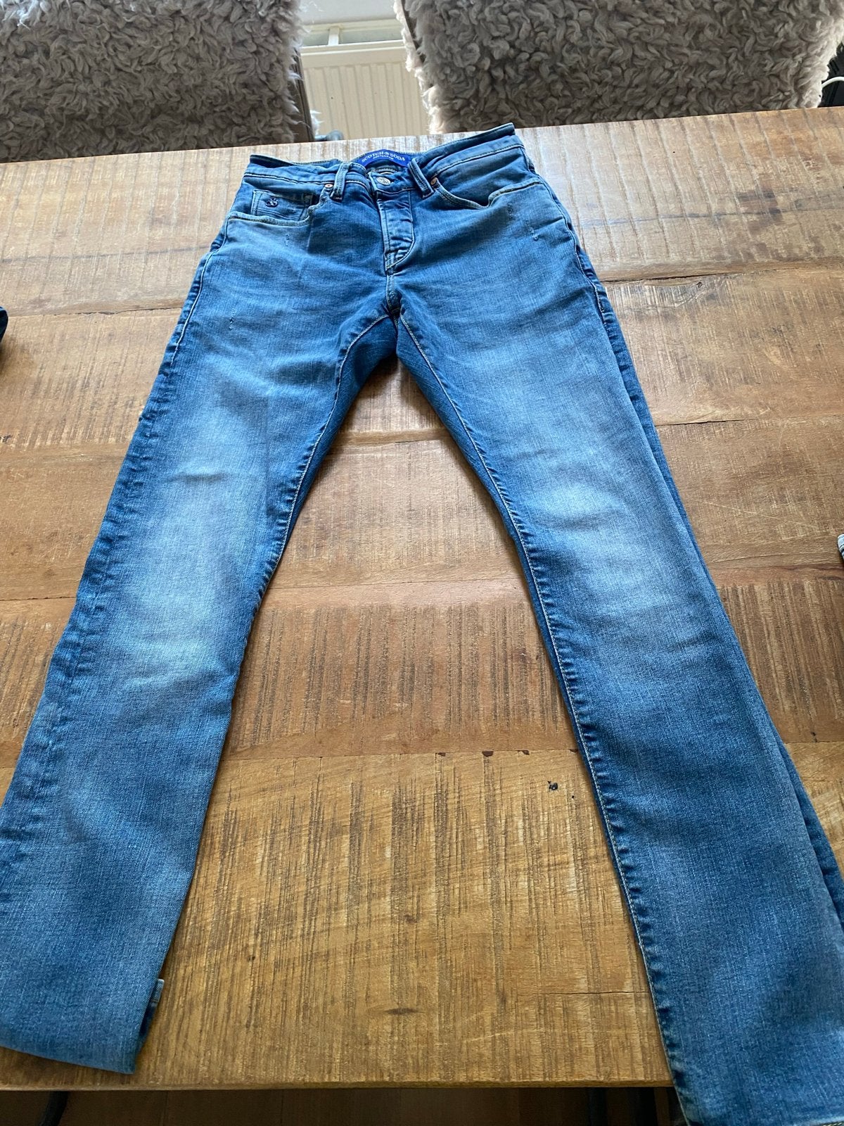 Scotch & Soda Jongens Jeans - Maat 28/32, Ophalen of Verzenden, Gedragen, Blauw, Overige jeansmaten