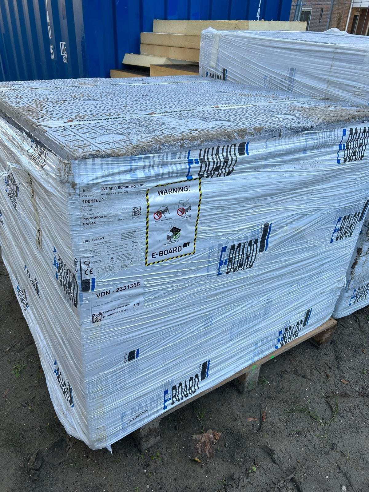Nieuw: E-Board isolatieplaten 60mm met montagemateriaal, Doe-het-zelf en Verbouw, Ophalen, 4 tot 8 cm, Nieuw, 15 m² of meer