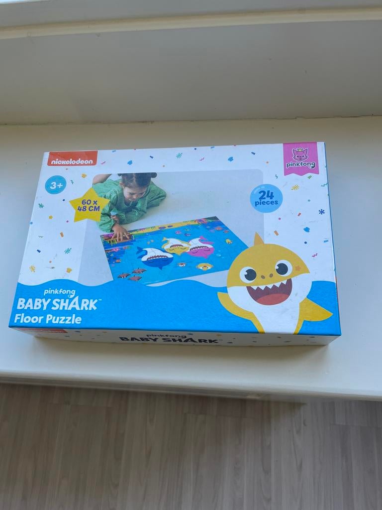 Baby shark puzzel 3+, Kinderen en Baby's, Ophalen of Verzenden, 10 tot 50 stukjes, Zo goed als nieuw