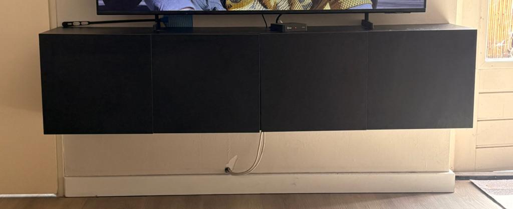 Tv meubel, Huis en Inrichting, Kasten | Televisiemeubels, Ophalen, 150 tot 200 cm, Zo goed als nieuw, Minder dan 100 cm