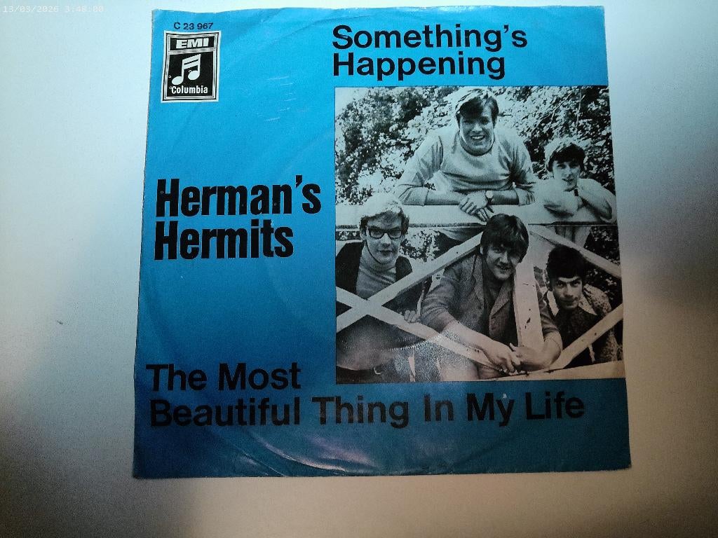 Herman's Hermits - Something's happening, Cd's en Dvd's, Vinyl Singles, Gebruikt, 7 inch, Single, Ophalen of Verzenden