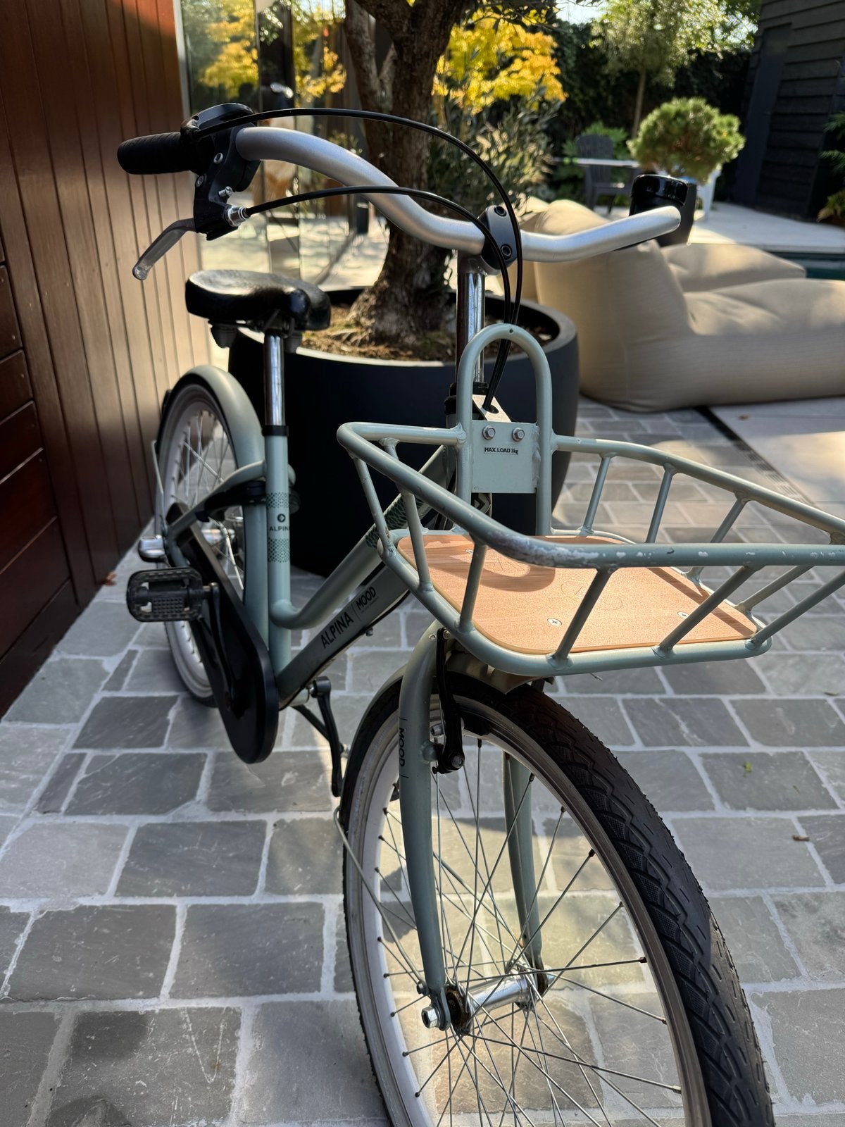 Alpina Mood M24 inch Silt Green Matt - Zo goed als nieuw, Ophalen, 24 inch, Velgrem, Versnellingen