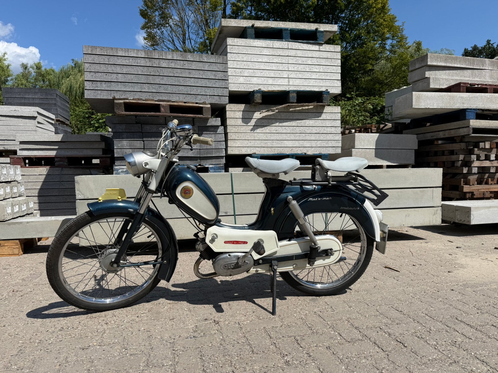 Batavus Mot o Mat, Fietsen en Brommers, Brommers | Oldtimers, Ophalen, Maximaal 45 km/u, Batavus, 49 cc