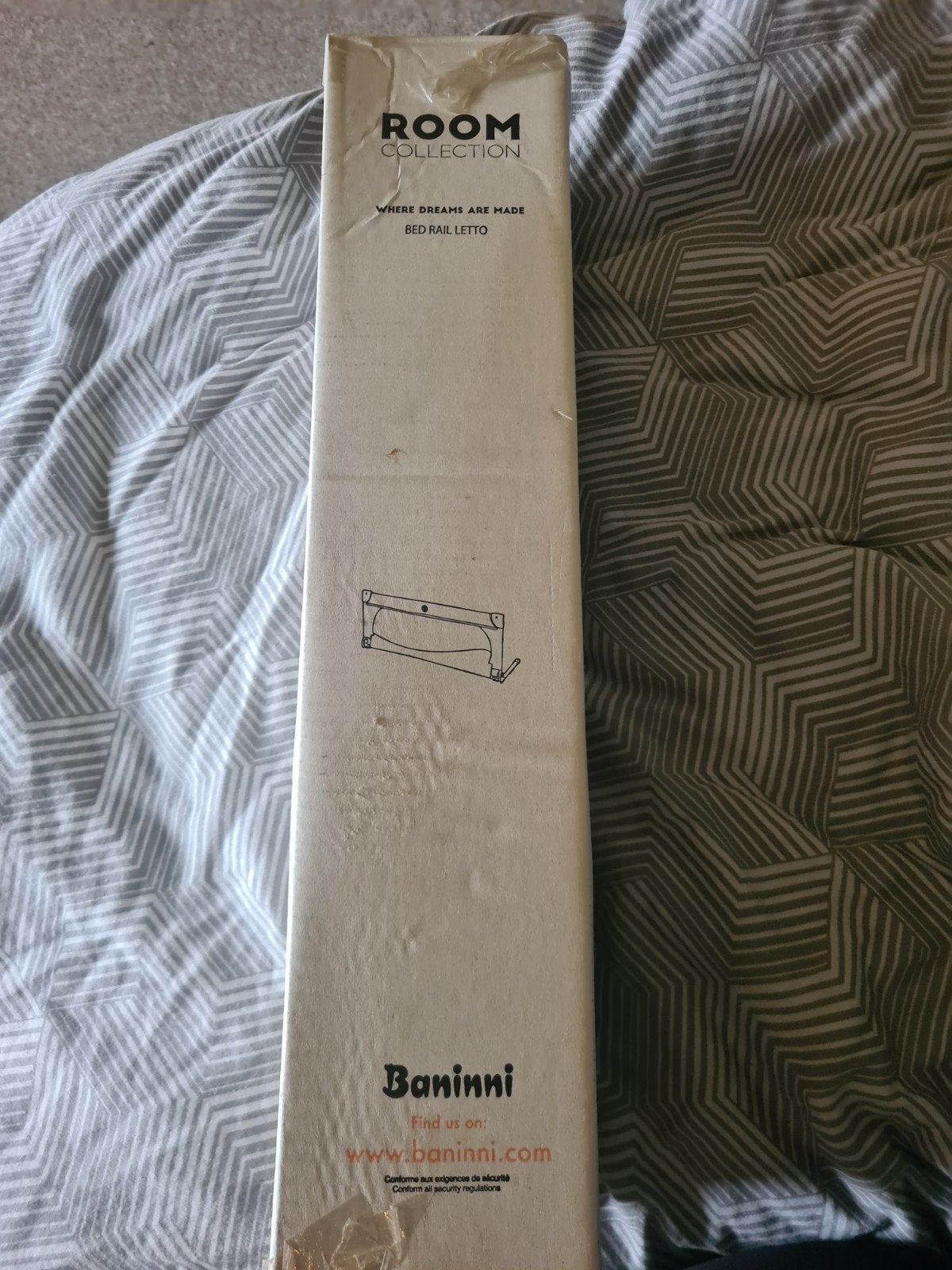Baninni Bedhek Letto Grijs - Nieuw in doos, Ophalen, Nieuw, Minder dan 140 cm, Minder dan 70 cm