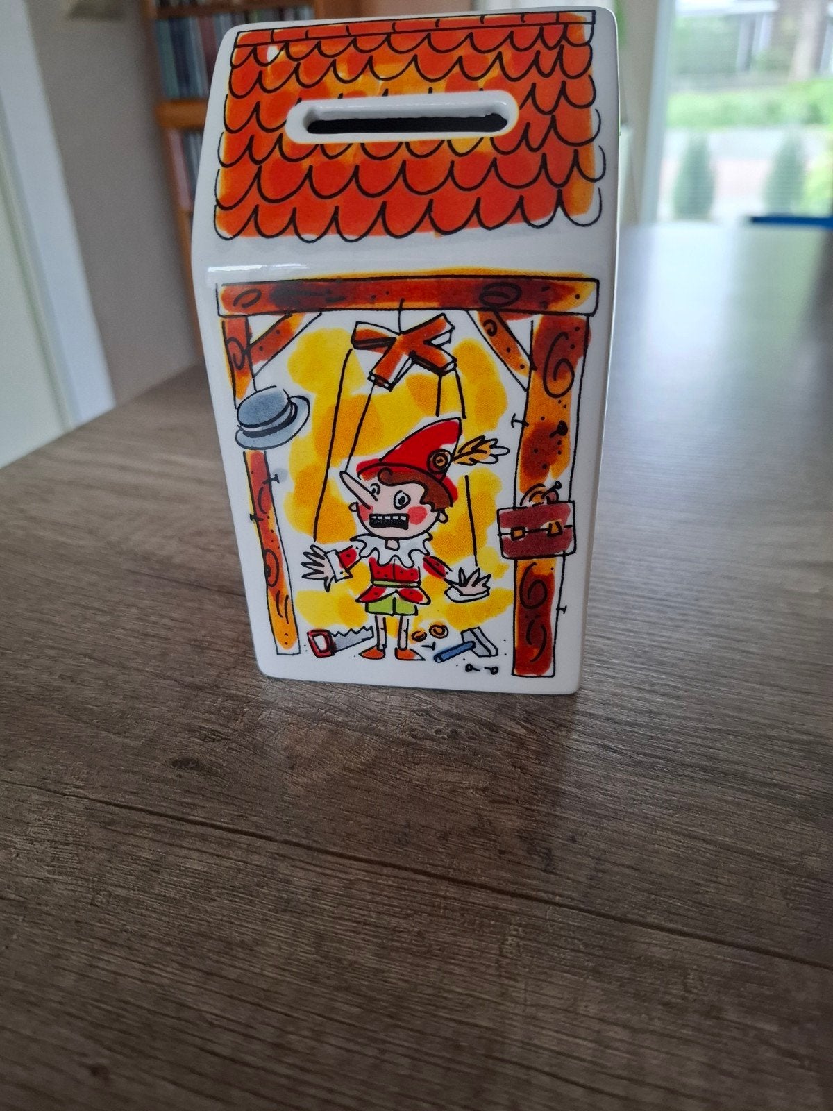 Blond Amsterdam spaarpot huisje Efteling Pinokkio, Huis en Inrichting, Ophalen, Overige typen, Nieuw, Overige stijlen