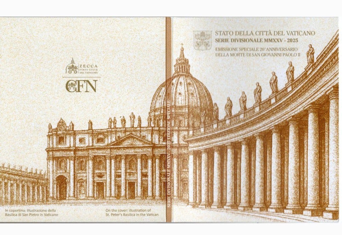 Vaticaan BU Jaarset 2025 (1 eurocent tot en met 5euro), Ophalen of Verzenden, Vaticaanstad, Overige waardes, Setje