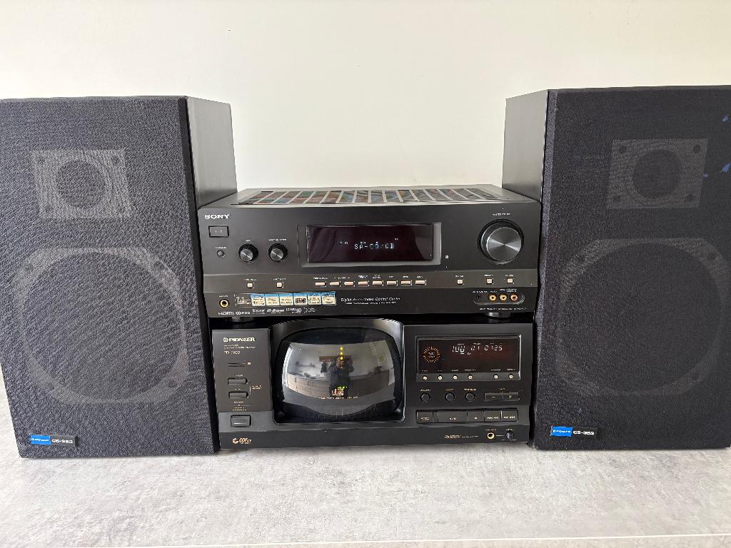 Pioneer CD 100 Wisselaar + Versterker + Boxen., Ophalen, Gebruikt, Tuner of Radio, Losse componenten