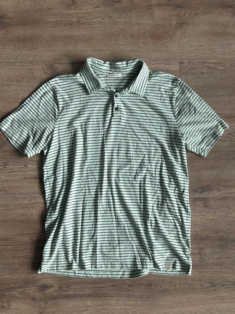 Sissy Boy | Heren polo shirt | Maat L | Gestreept | Zomer, Ophalen of Verzenden, Zo goed als nieuw, Maat 52/54 (L), Groen