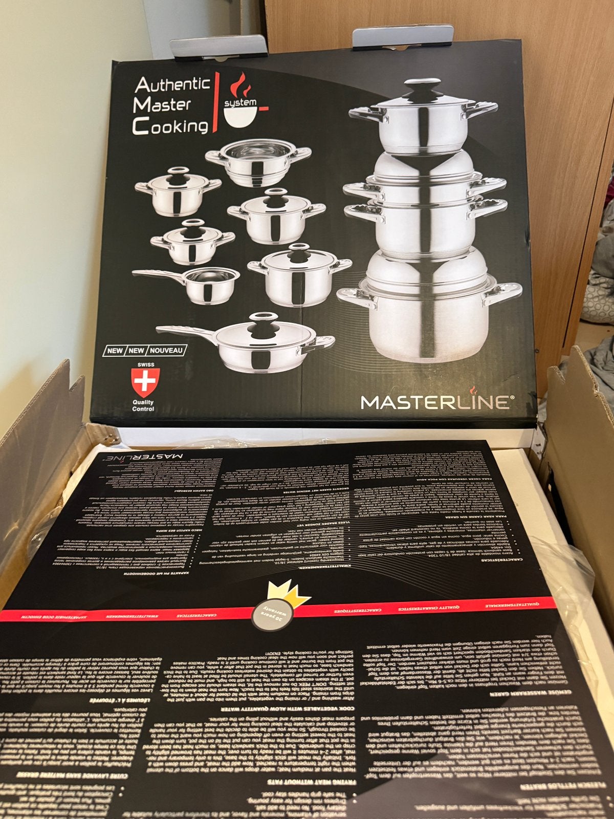 Cooking pannen set, Ophalen of Verzenden, Nieuw, Rvs, Pannenset