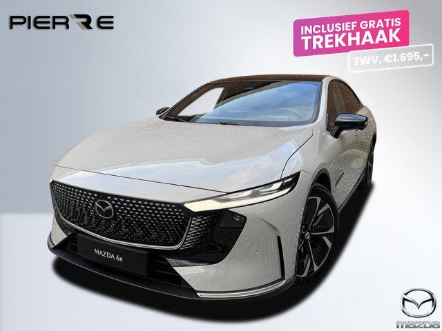 Mazda 6e Takumi Business Edition 68.8 kWh | ZWART LEDER | NA, Auto's, Mazda, Automaat, Achterwielaandrijving, Zwart, 6e