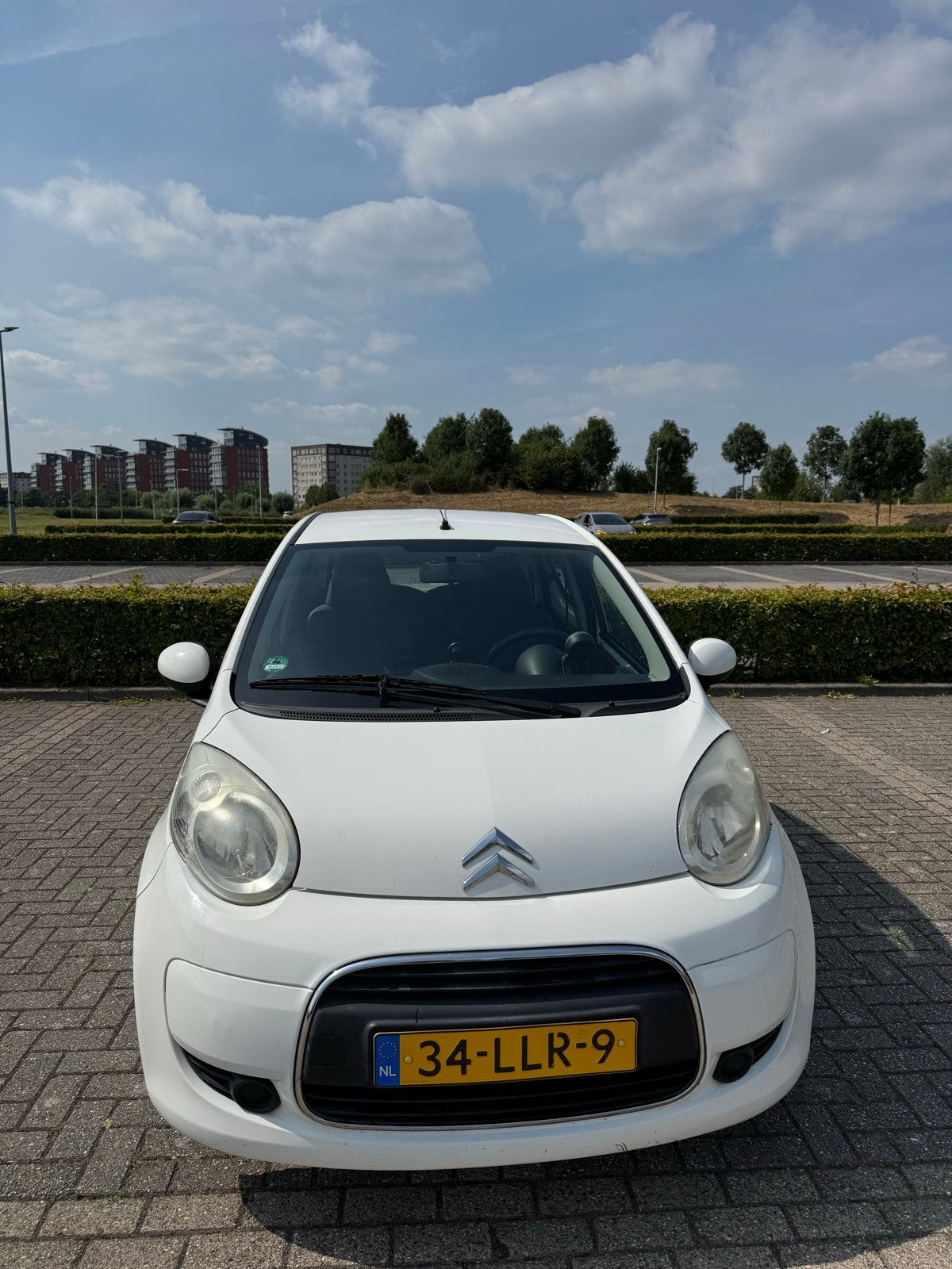 Citroën C1 1.0 5-DRS 2010 Wit, Auto's, Citroën, Voorwielaandrijving, Stof, 4 stoelen, C1