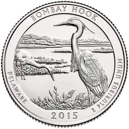 Amerika - Quarter 2015 - Delaware - Bombay Hook, Verzenden, Noord-Amerika, Losse munt