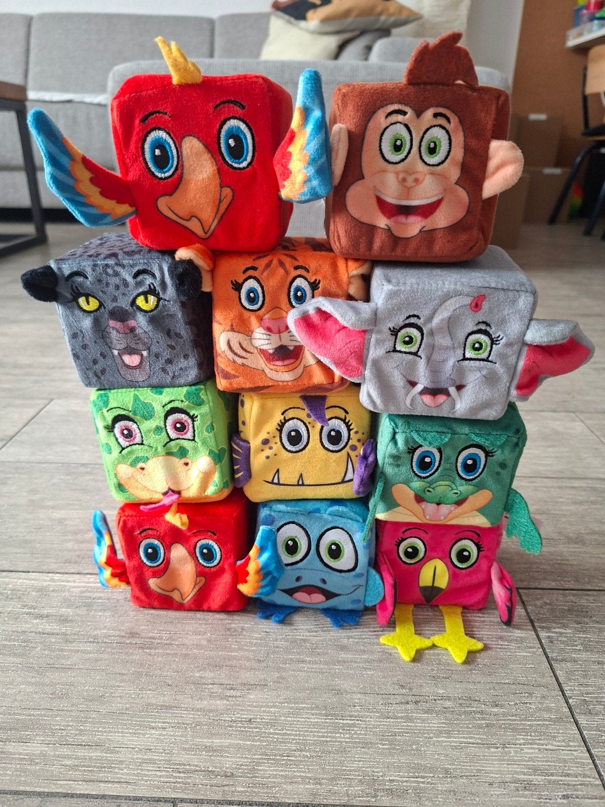 Jungle mini's Lidl, Kinderen en Baby's, Speelgoed | Knuffels en Pluche, Ophalen of Verzenden, Zo goed als nieuw, Overige typen