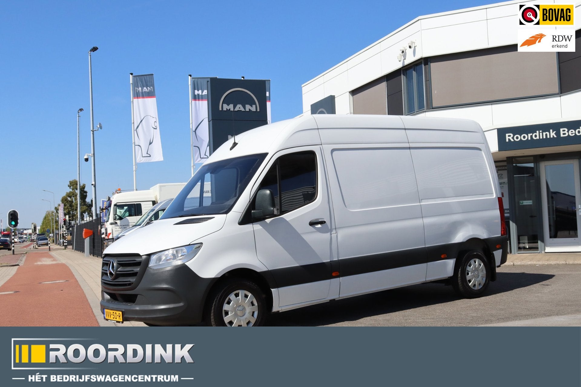 Mercedes-Benz Sprinter 314 2.2 CDI L2H2, Camera, Climatronic, Stof, Gebruikt, Wit, Mercedes-Benz