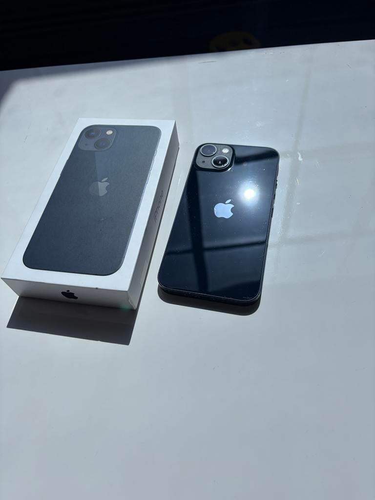 iPhone 13 256GB Night Blue met accessoires, Telecommunicatie, Mobiele telefoons | Apple iPhone, 256 GB, Gebruikt, Blauw, IPhone 13